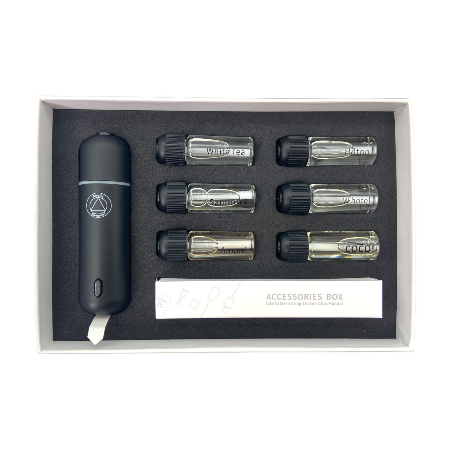 Di'Aroma® Car Diffuser Set 6 Pieces of oil 69008 - Di'Aroma123 box on the inside