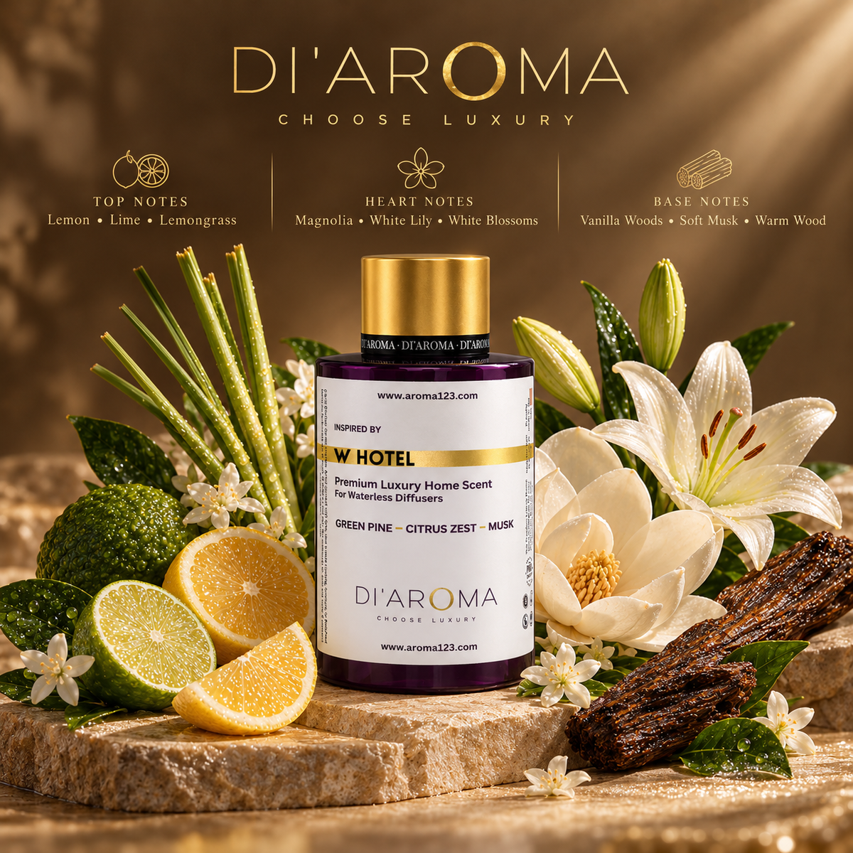 W Hotel Inspired Scent Oil | Premium HVAC & Waterless Diffuser Refill