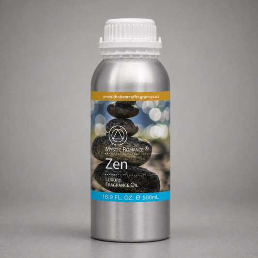 My Way Zen 600ml aluminum HVAC fragrance refill for waterless diffusers, cold air scent machines, commercial scenting systems, and luxury home fragrance environments