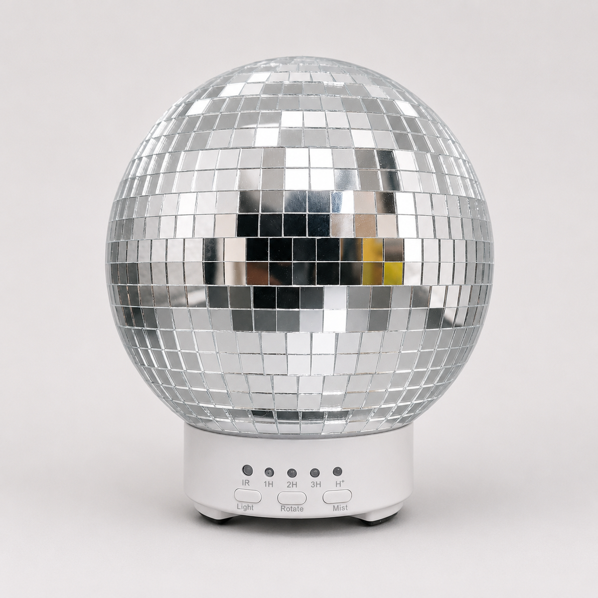 3D Mirror Ball Ultrasonic Aroma Diffuser 200ml – Fragrance Oil Diffuser with Rotating LED Light & Remote Control 75107