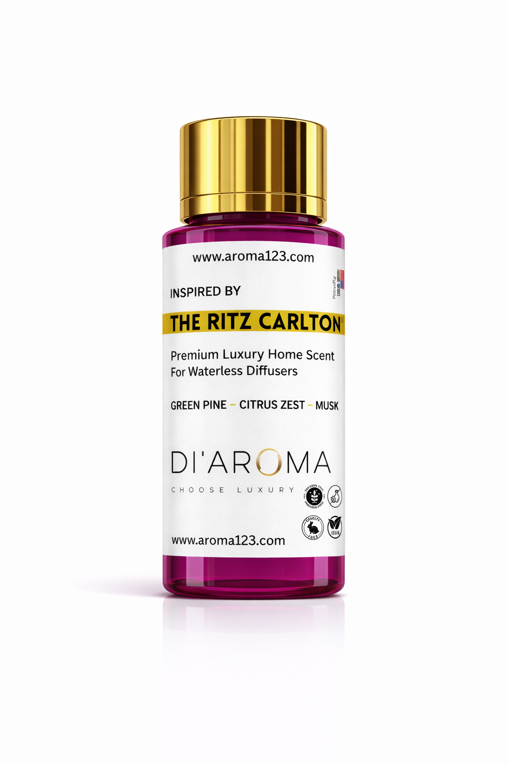 Premium diffuser oil for waterless diffusers, luxury hotel scenting, and cold-air fragrance systems